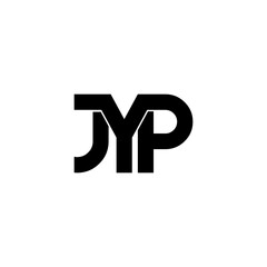 jyp initial letter monogram logo design