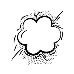 Chat box on white background