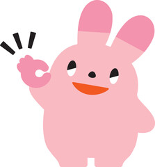 ポジティブなウサギ_OK