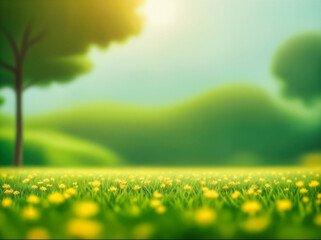 Obraz premium beautiful natural landscape with bokeh in Background.