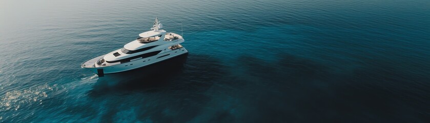 luxury yacht in the sea