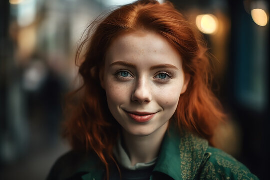 beautiful Irish redhead girl