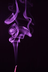 Purple, smoke. 