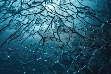 Naklejka premium texture of ice created with Generative AI technology