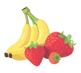 Juicy fruit icon on white background