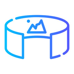panoramic gradient icon