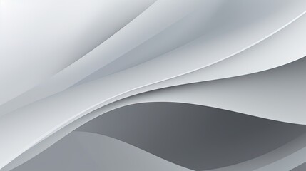 abstract background with smooth lines in gray colors, 3d illustration.Generative Ai