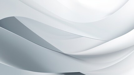 abstract background with smooth lines in gray colors, 3d illustration.Generative Ai