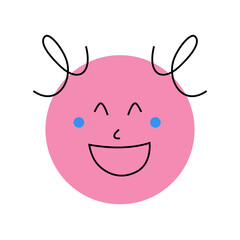happy face character illustration