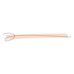 minimalist cream border stroke element © berkahjayamaterial