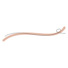 minimalist brown stroke element © berkahjayamaterial