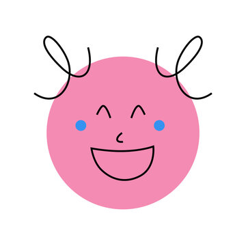 happy face character illustration