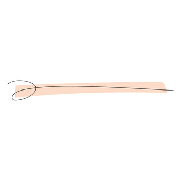 minimalist cream border stroke element
