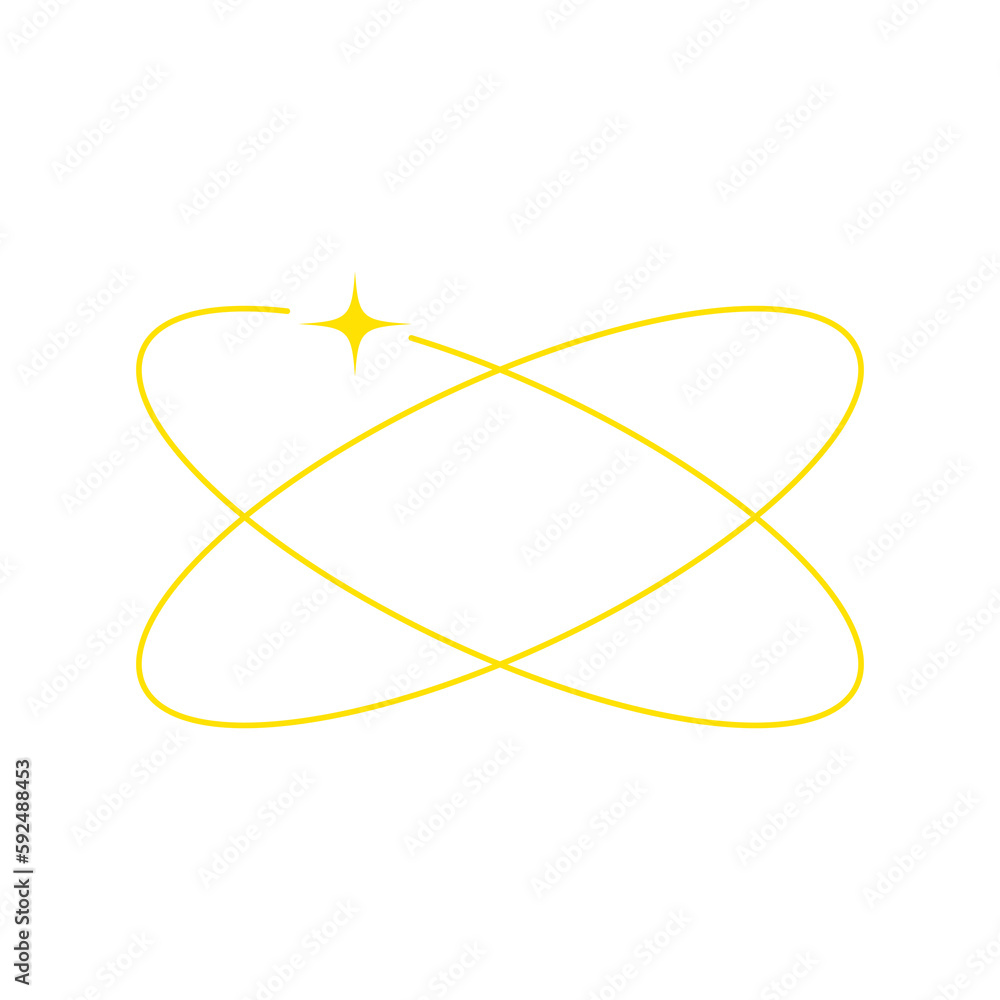 Poster star retro design element