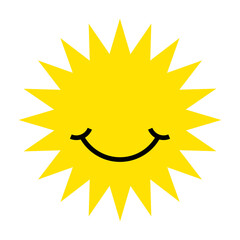 smile sun character 