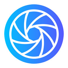 aperture gradient icon