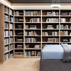 Room with a Bookcase234, Generative AI