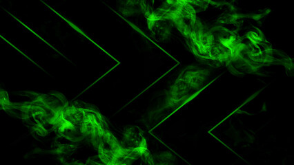smoke green adn black background