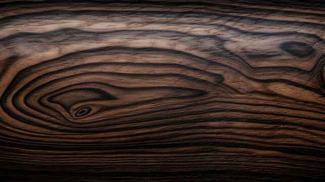 Exotic African Blackwood Texture Wooden Background - generative ai