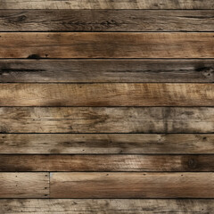 Seamless Wood Pattern, Boards, Rustic, Vintage. Pattern Fits Together Seamlessly. Generative AI