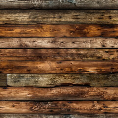Fototapeta premium Seamless Wood Pattern, Boards, Rustic, Vintage. Pattern Fits Together Seamlessly. Generative AI