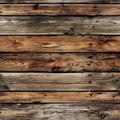 Fototapeta premium Seamless Wood Pattern, Boards, Rustic, Vintage. Pattern Fits Together Seamlessly. Generative AI