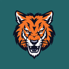 tiger head vector illustration