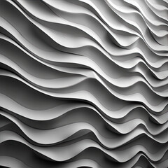 white abstract background with waves created with generative AI