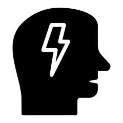 mind glyph icon