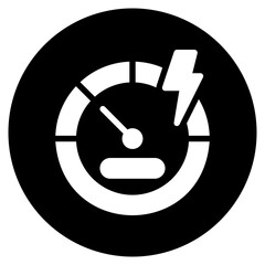 gauge glyph icon