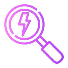 energy research gradient icon