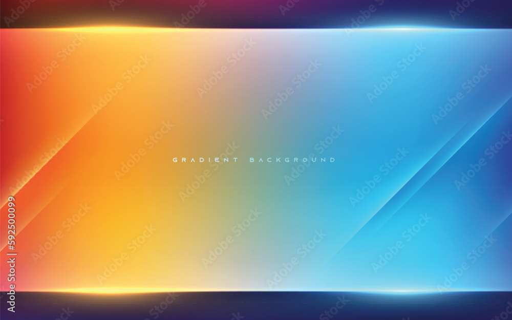 Poster abstract smooth gradient color background with light diagonal