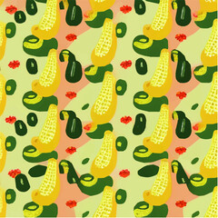 cute simple zucchini pattern, cartoon, minimal, decorate blankets, carpets, for kids, theme print design
