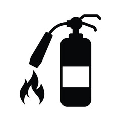 fire extinguisher icon design. isolated on white background. vector illustration