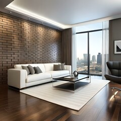 Interior Design luxury office 3D Render