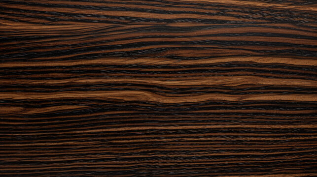 Exotic Macassar Ebony Wood Texture Wooden Background - generative ai