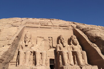 Abu Simbel Temples and Egyptian Pharaoh Ramses II Statues