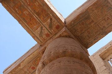 Fototapeta na wymiar The Great Hypostyle Hall Karnak – Giant Sandstone Columns