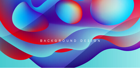 Fluid waves abstract background for covers, templates, flyers, placards, brochures, banners