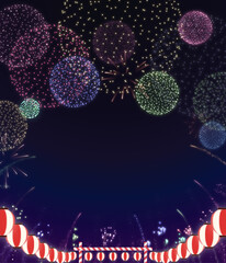 ヤグラと見上げた夜空の花火2