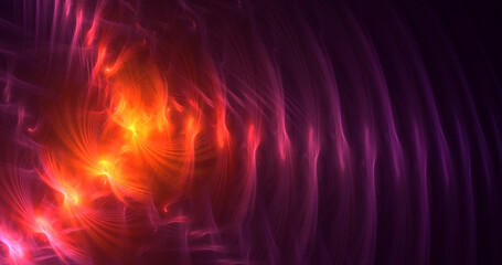 3D rendering abstract colorful fractal light background
