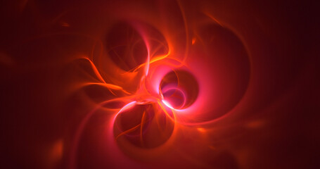 3D rendering abstract colorful fractal light background
