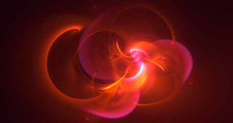 Fototapeta premium 3D rendering abstract colorful fractal light background 