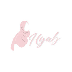 HIjab Logo, Fashion Product Vector Brand, Muslim Women Hijab Boutique Design