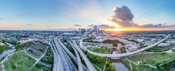 Selbstklebende Fototapete Paris Houston 610 Panoramic view