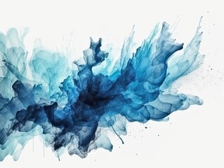 Watercolor splash. Bright watercolor stain drips. Abstract background. generative ai