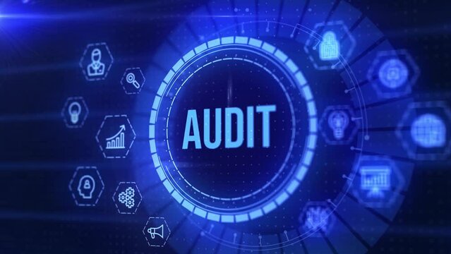 Business, Technology, Internet and network concept. Audit business and finance concept.