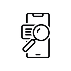 Black line icon for msgid 