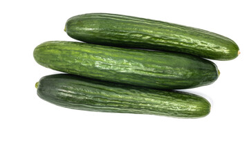 cucumber on an isolated white background