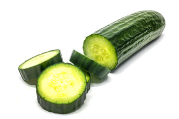 cucumber on an isolated white background